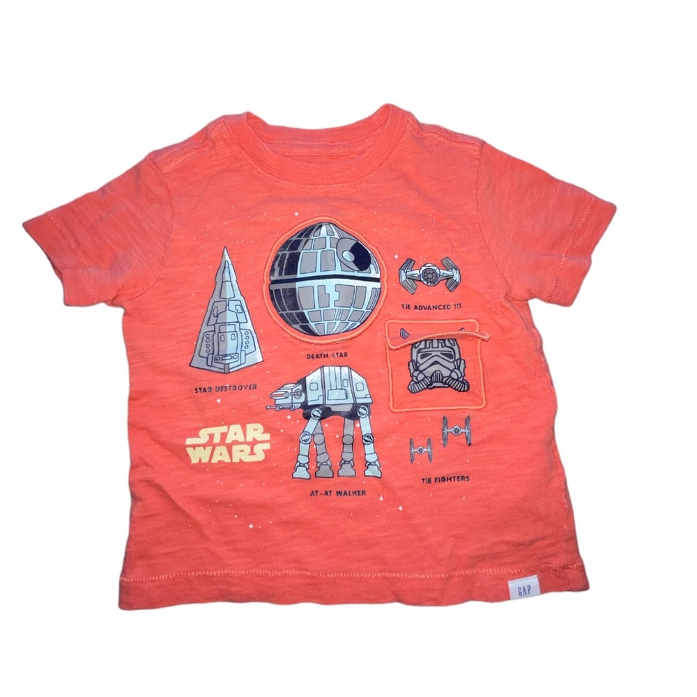 Gap X Star Wars Orange Flip Graphic Baby T-shirt